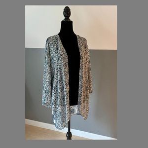 H&M Divided - Blue and White Floral Kimono - Sz M